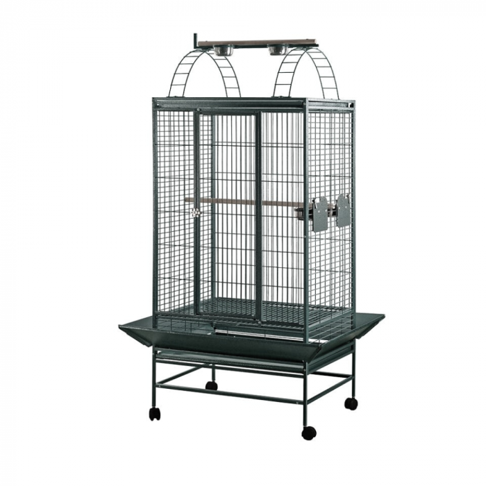 STRONG Cage pour perroquets Villa Sara – Gris argenté