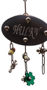 ACRYL HANGER OVAAL zwart