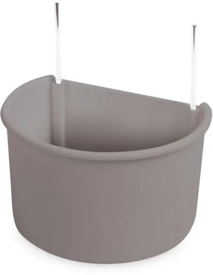PAPEGAAI-VOLIERE EETPOT MET HAKEN 11 x 6.5 x 8CM