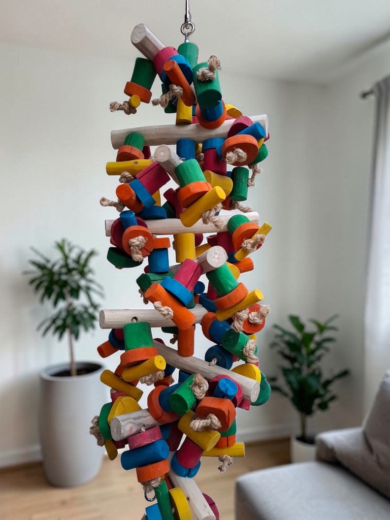 TORNADO LARGE – Jouet Coloré en Bois de Java Ultra Résistant