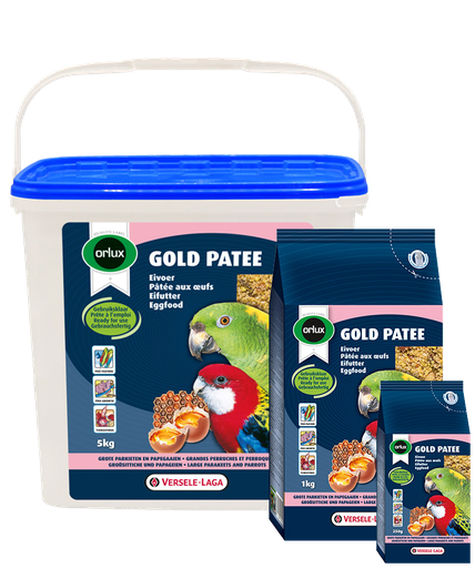 [424081] GOLD PATEE GROTE PARKIETEN & PAPEGAAIEN 5KG