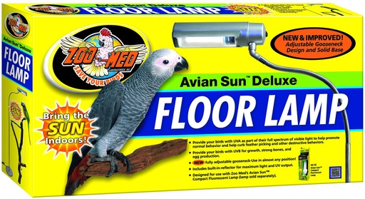 [106096000] Lampe sur pied AvianSun™ Deluxe – Lumière naturelle pour perroquets