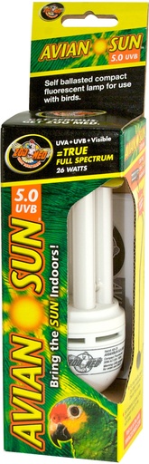 [106095000] AS-C5E AVIANSUN 5.0 UVB COMPACT FLUO 26W