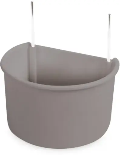 [129164000] PAPEGAAI-VOLIERE EETPOT MET HAKEN 11 x 6.5 x 8CM