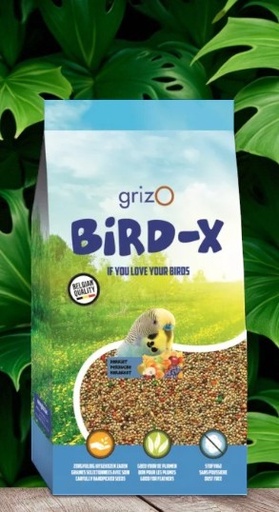 [101021010] Bird-x Premium Parkietenvoer – Belgische Mengeling met Vitaminen & Fruit – Stofvrij