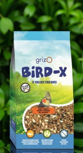 [101002010] Bird-x Grote Parkietmengeling – Belgische Basisvoeding met Fruit & Vitaminen – Stofvrij